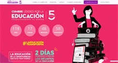 Desktop Screenshot of cumbrelideresporlaeducacion.com